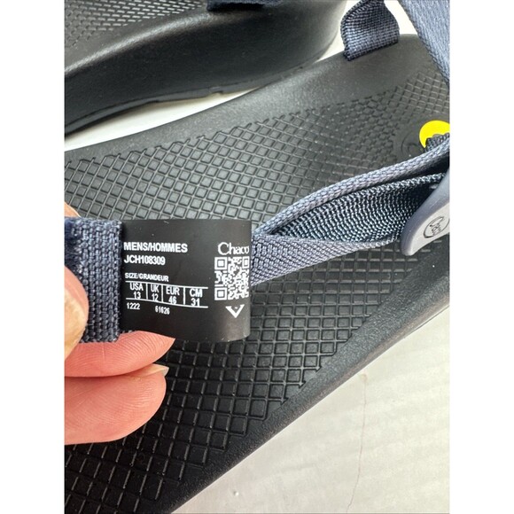 Chaco Bodhi Black Comfort Sandal Men's sizes 13 Navy Blue Hiking Walking Camping - Picture 2 of 7